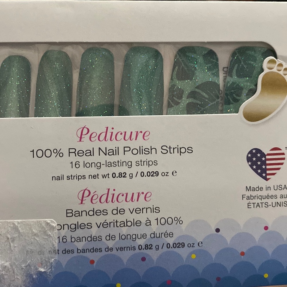 Pedicure nail polish strips, “Paradise Found”